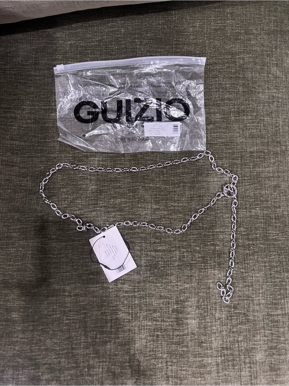 Guizio Silver Chain Link Women's Belt